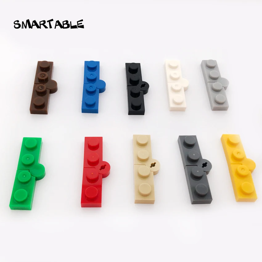 Smartable Hinge Plate 1x4 Swivel Top Building Blocks MOC Parts Creative Toys For Kids Education Compatible 73983 80pcs/lot