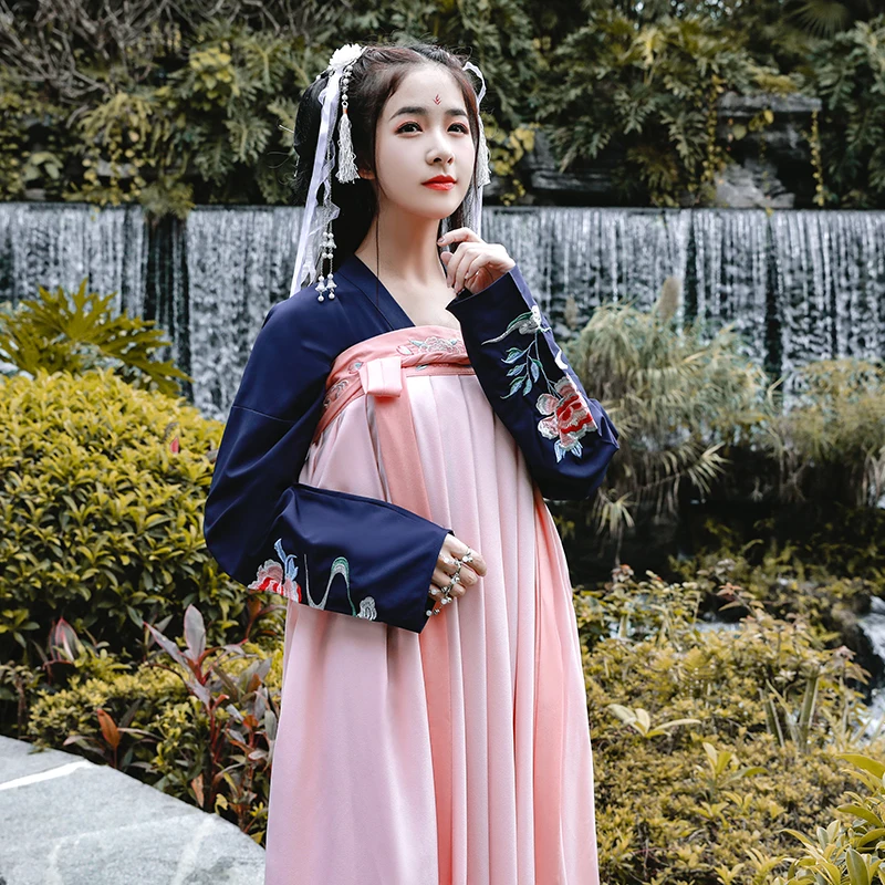 Женское платье Hanfu костюм для китайских танцев традиционный сценический наряд