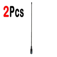 2 pçs nagoya NA-771 ganho antena baofeng antena sinal estender na771 SMA-F universal rádio portátil UV-5R UV-82 BF-888S