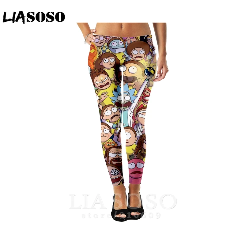 

3d Print Men Women full length Rick Morty fashion hip hop Harajuku Leggings Sweatpants winter Pants anime jogger trousers E793