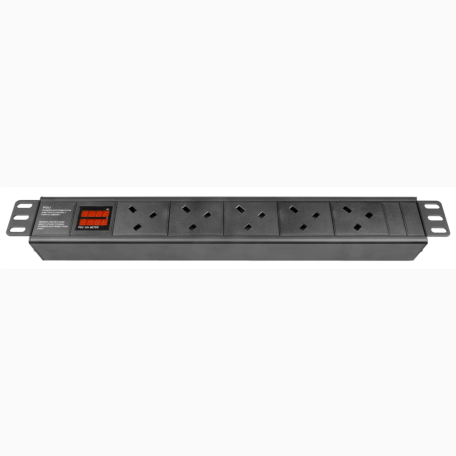 PDU Мощность полосы 1U/1.5U 7/6/5 AC UK розетки с переключатель защита от перегрузки