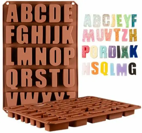 Letters Design Silicone Cake Decorating Mould Candy Cookie Chocolate Baking Mold | Дом и сад