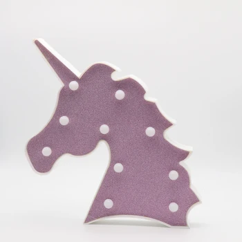 

LED Colorful Marquee Sign Night light Unicorn White Pink colorful Kids Room Decoration Bedside Lamp Children's Day Gift Lamp