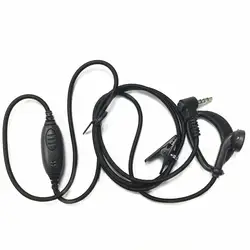 5 шт. черный плетеный провод наушники для baofeng BF888S UV5R BF666S UV6R для kenwood TK3107 TK3207 TK3307 TK378 радио