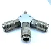 3-WAY MANIFOLD Quick Coupler 1/4''NPT Quick Connector Air Hose Coupling Pneumatic Tools American Style Europe Style ► Photo 3/6