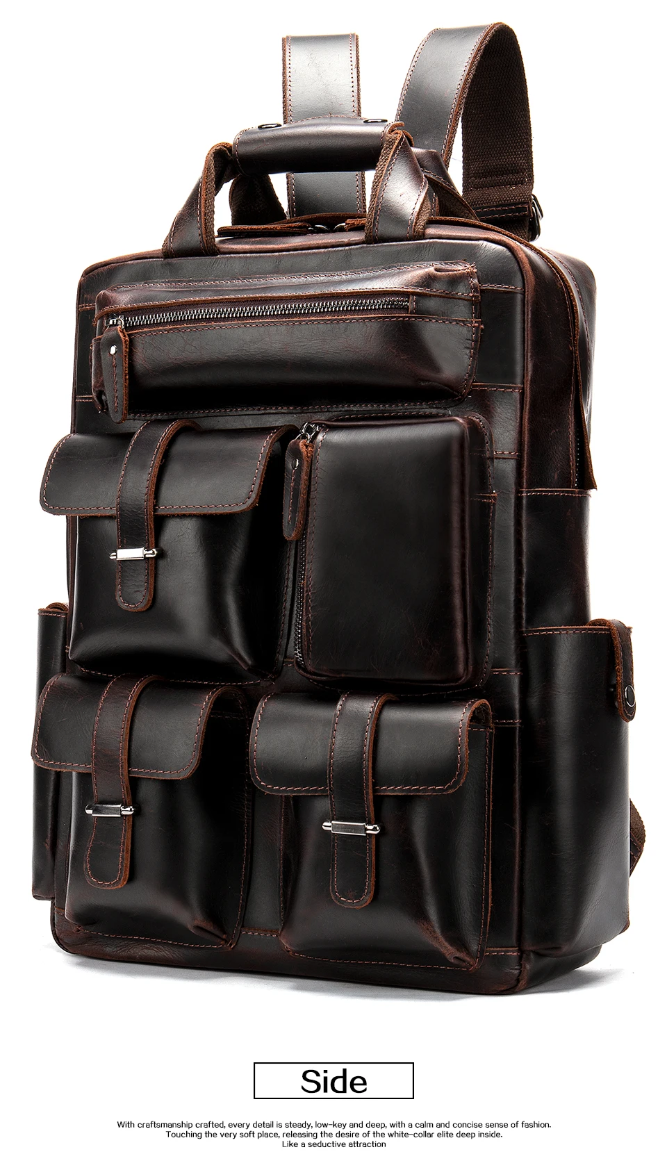-3_01MVA Men's Backpack Vintage Bag Men Genuine Leather Anti Theft Backpack for Laptop Travel Backpacks Casual Schoolbag Gifts 3506