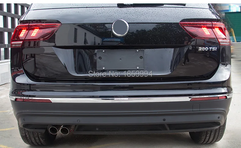 for 2016 2017 2018 VW Tiguan mk2 Europe version car styling bottom rear Bumper trim cover