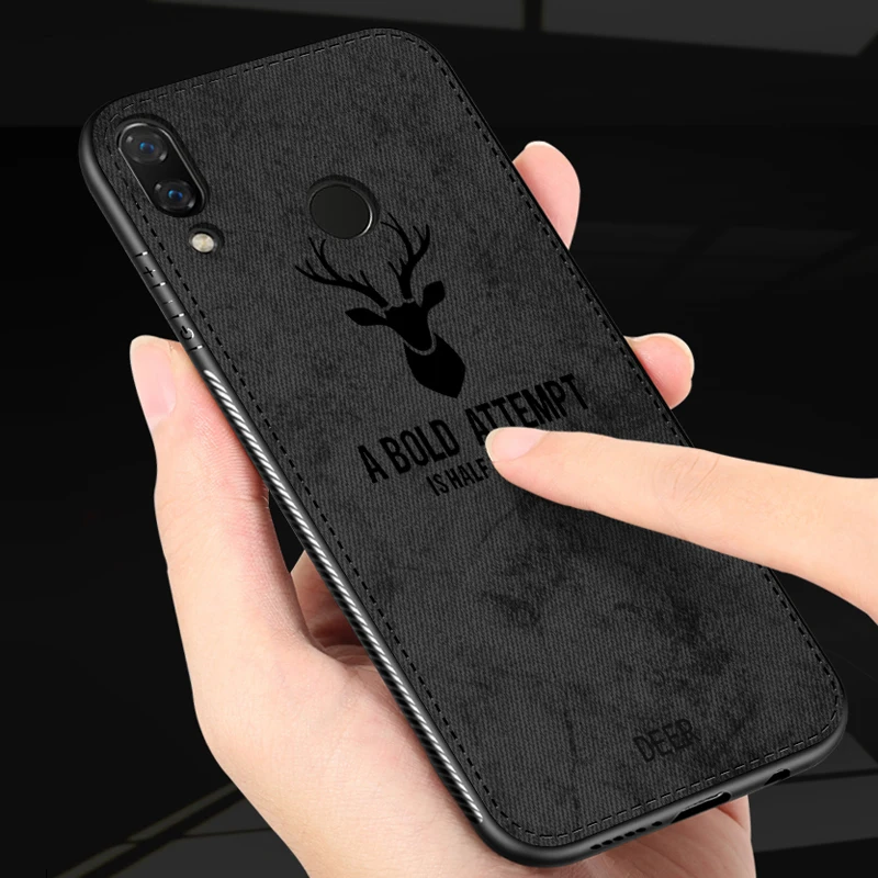 Huawei P Smart Plus искусства ткани силуэт оленя чехол для huawei Nova 3i силиконовый 3 я случае |