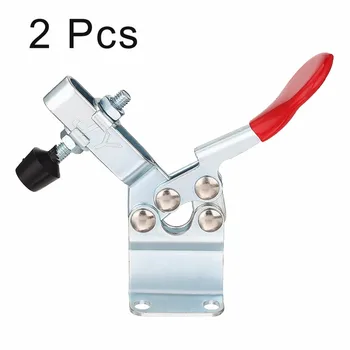 

Uxcell Hot Sale 2 pcs Horizontal Quick-Release Antislip Toggle Clamp 198 lbs Capacity 201-BHB