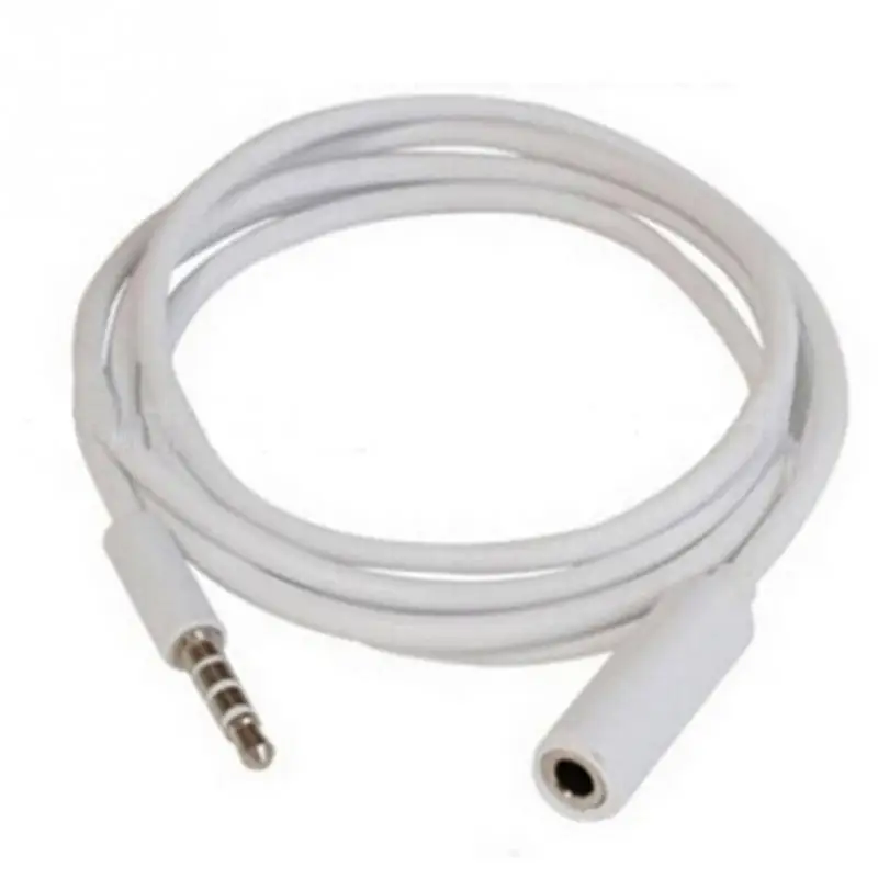 1M 3.5mm male to female computer support headphone extension cable on