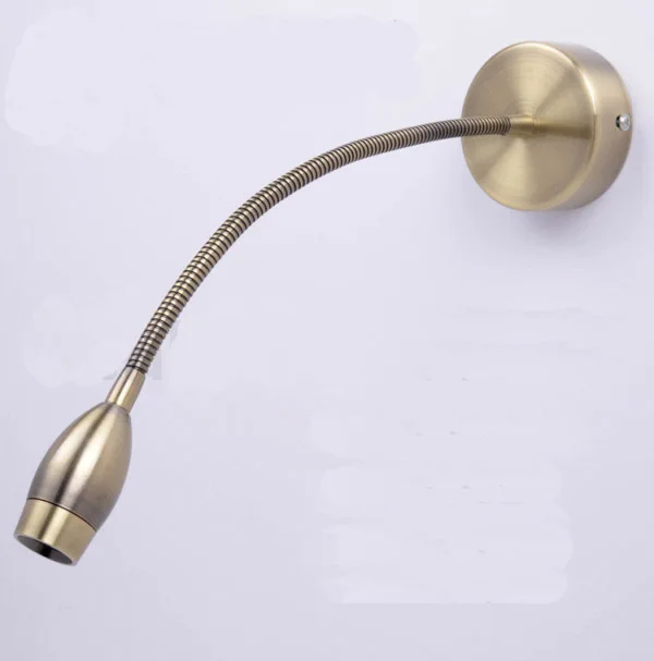 up down light 3W 24Volt 12Volt Vintage Led Gooseneck Reading Light sconce light fixture