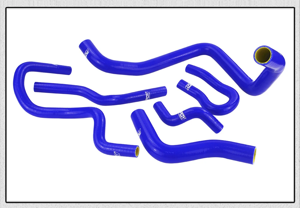 Синий и желтый комплект силиконовых шлангов радиатора для CIVIC SOHC D15 D16 EG EK 92-00 6 шт. с логотип pqy PQY-LX1303C-QY