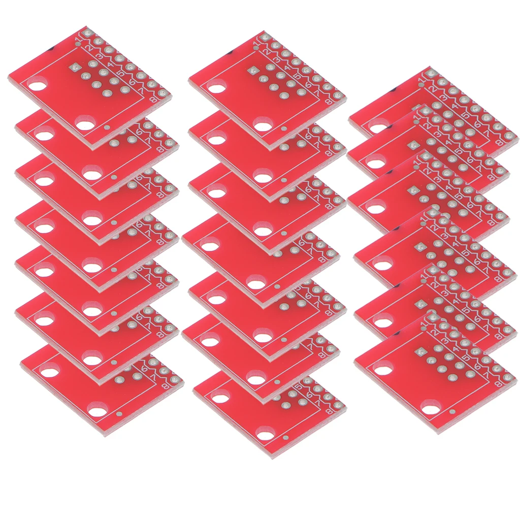 2019 NEW Hot 20x Modular Connectors / Ethernet Connectors RJ45 Breakout Board Adapter Connector Module Board Portable
