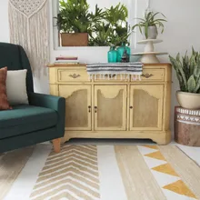 Collalily ковер для гостиной в скандинавском стиле, геометрический индийский желтый винтажный ковер в клетку, в полоску, современный дизайн гостиной