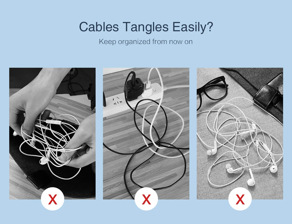 RAXFLY Кабельный органайзер провод зажим для намотки наушников Держатель мышь Шнур HDMI кабель управление для iPhone samsung USB кабель протектор