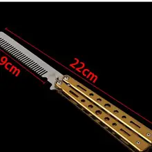 Ограниченный многофункциональный нож керамбитовые ножи Новые Потрясающие тренировочные ножи из нержавеющей стали бабочка расческа дорожная