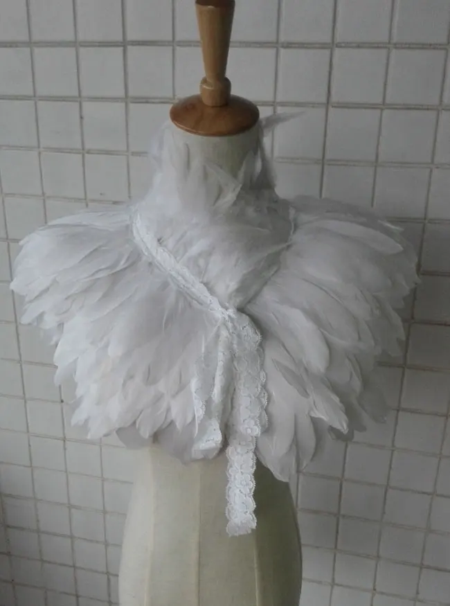 

gorgeous goose feather cape # FC15033