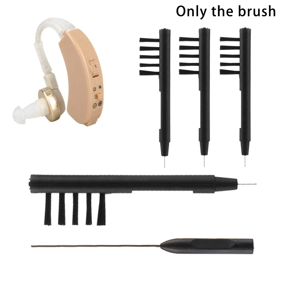 

1PC Brand New Multi-function Hearing Aid Cleaning Brush Tool Kit with Wax Loop Health Care Earwax Remover Hearing Assistance