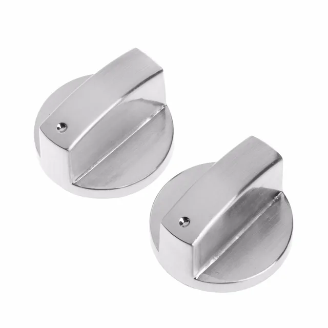 Best Price 2Pcs Switch Gas Stove Parts Metal Knob Upward Cooker Oven Kitchen Control Universal New 2018