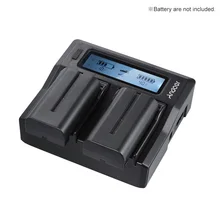 Cargador de batería para cámara Digital de doble canal Andoer NP-F970 para Sony NP-F550/F750/F950/NP-FM50/FM500H/ cargador de coche QM71 + DC