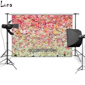 

MEHOFOTO Floral Vinyl Photography Background For Wedding Flower Wall New Fabric Flannel Backdrop For Children photo studio 2408