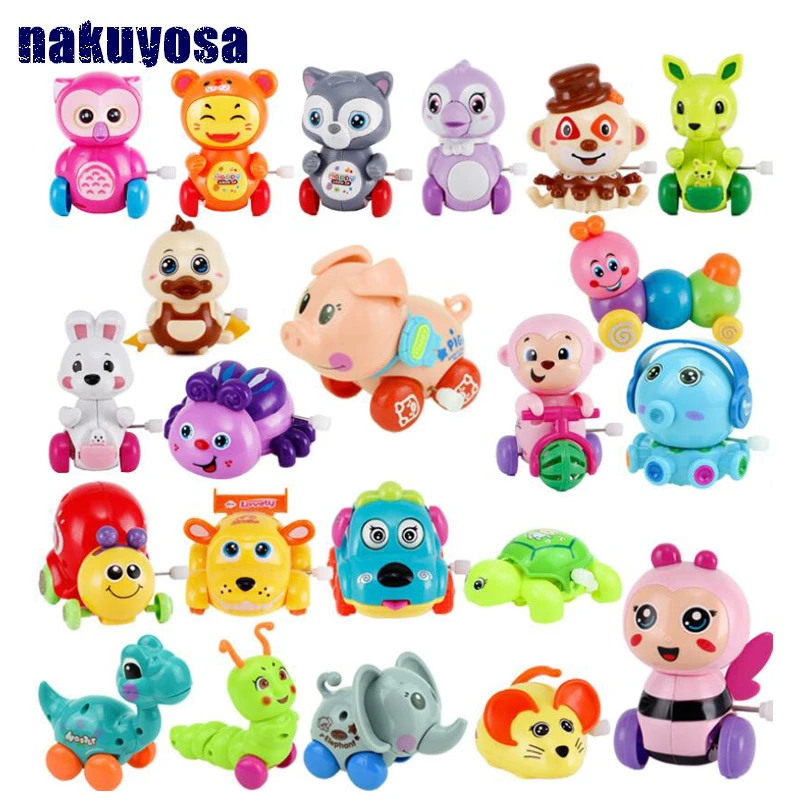 新しい赤ちゃんのおもちゃクリエイティブチェーン時計じかけのおもちゃ子供の漫画のキリン 車 タコ パンダ 恐竜動物チェーン小さなおもちゃ子供のおもちゃ Wind Up Toys Aliexpress