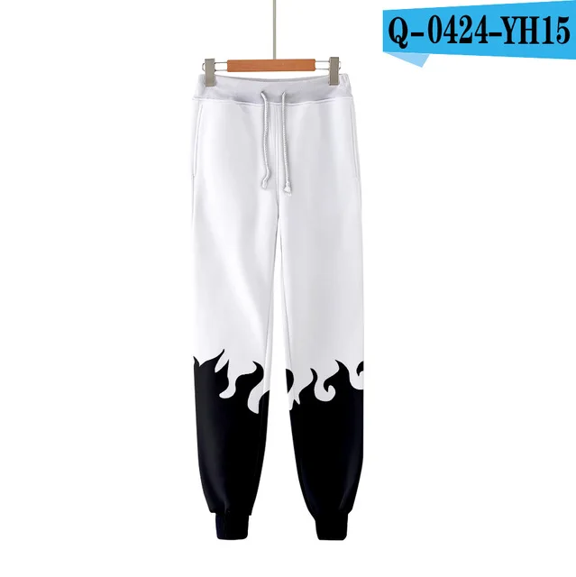 3D Naruto autumn winter sports pants unisex role-playing casual harajuku sweatpants plus velvet thickening hip hop trousers - Цвет: SJK-22