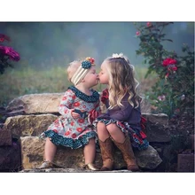 Алмазная вышивка, Ангел детский поцелуй полный, горный хрусталь, 5D, DIY алмазная живопись на заказ, вышивка крестиком, Алмазная мозаика, домашний декор 022