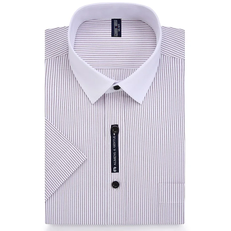 Мужская рубашка с коротким рукавом 8XL 7XL 6XL цвет черный светильник синий повседневные белые рубашки для мужчин Мода Camisa Masculina - Цвет: D28001