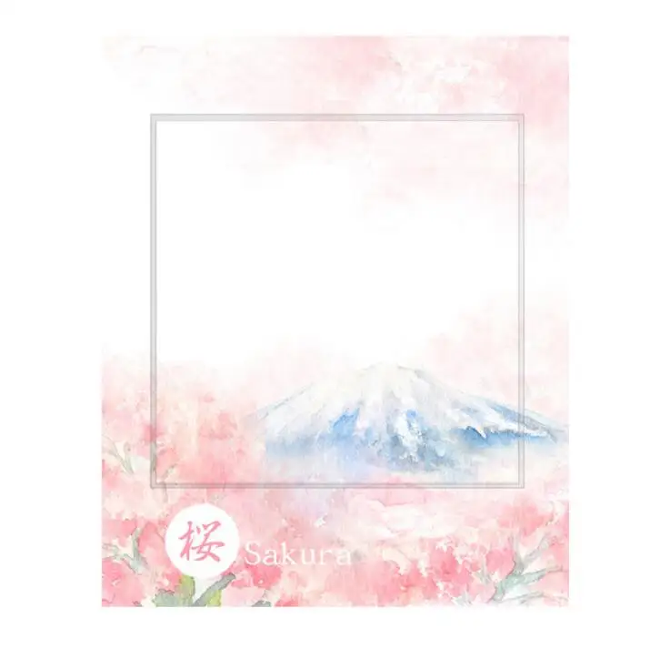 Романтический Сакура красивые цветы самоклеющиеся N раз липкая бумага для заметок закладка для заметок школьные офисные поставки