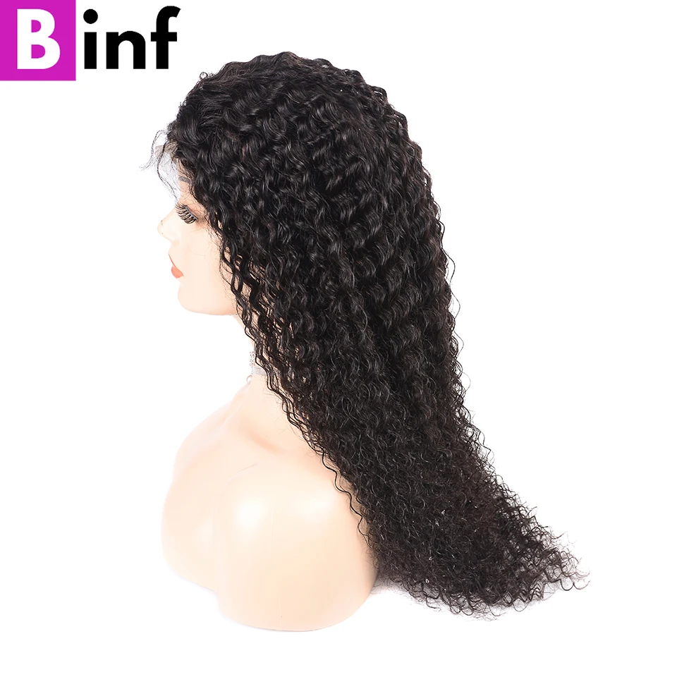 Brazilian Kinky Curly 13x4 Lace Front Human Hair Wigs For Women Remy Hair Pre-Plucked With Baby Hair Lace Front Human Hair Wigs