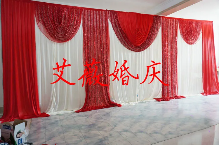 Compra cortinas de tela roja online al por mayor de china ...