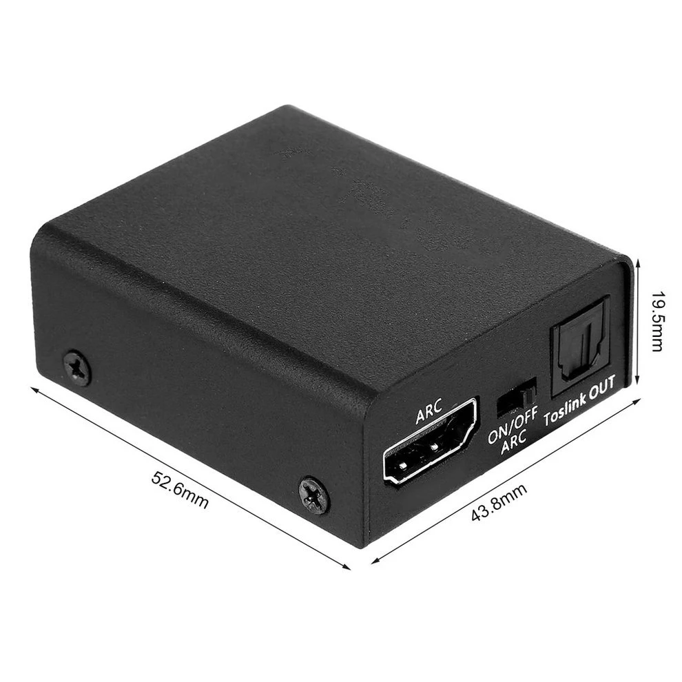 

5PCS New for HDMI ARC Adapter to HDMI + Optical/Toslink Audio Converter 4K 1080P CEC