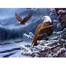 Алмазная мозаика, алмазная вышивка, 5D алмазная живопись, вышивка крестом, полный квадрат, Орел, алмазная живопись на заказ, Рождество D