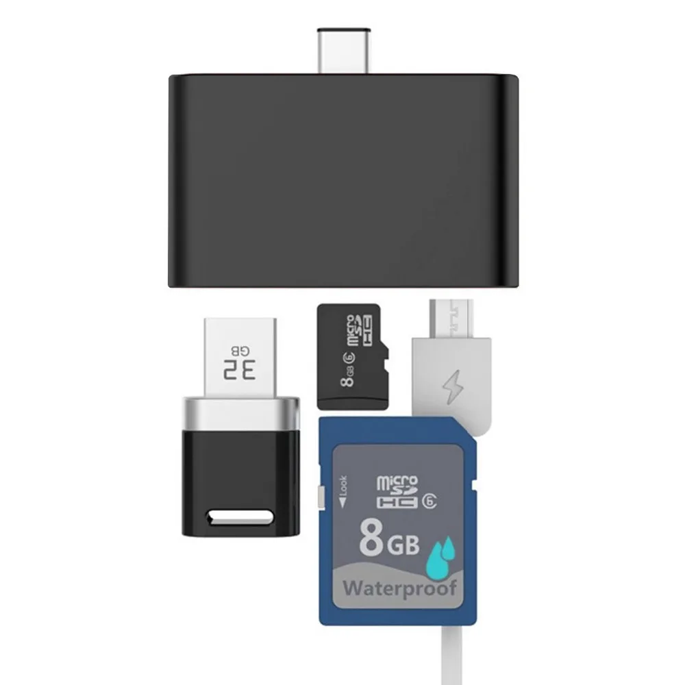 VONETS type-C концентратор USB type C OTG Sim CF SD TF кардридер адаптер конвертер для MacBook Air samsung Galaxy Note 8 S8 аксессуары