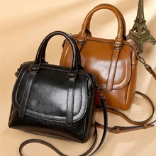 Женская сумка из натуральной кожи на плечо, большая женская дизайнерская сумка через плечо из натуральной коровьей кожи для женщин