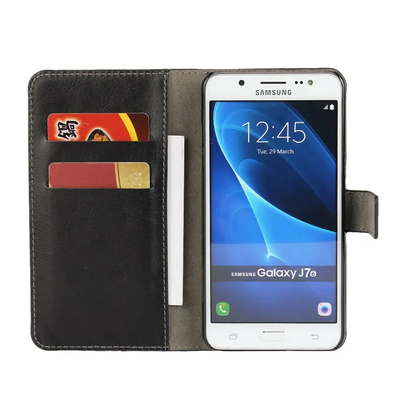 Для samsung Galaxy J7 2016 чехол из искусственной кожи седельная откидной Чехол кошелек с