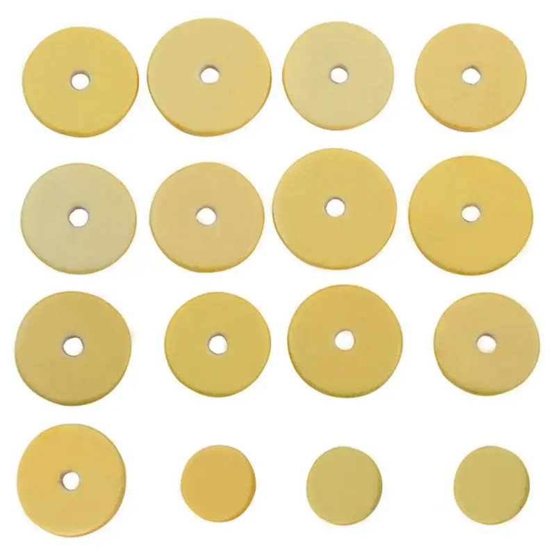 

16 pcs Flute Leather Pads Replacement Durable Exquisite Wind Instrument