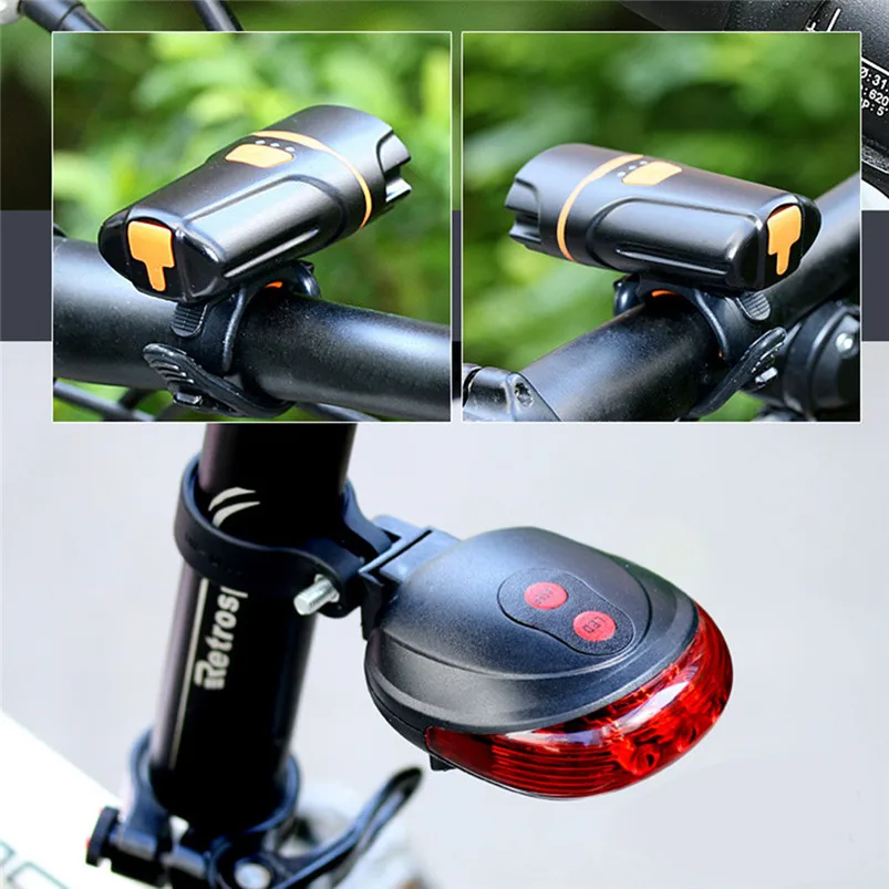 Torch Led Light Bicycle Head Light Front Handlebar Lamp Flashlight Waterproof LED Torch Flashlight Rechargeable Zaklamp 40JY2306