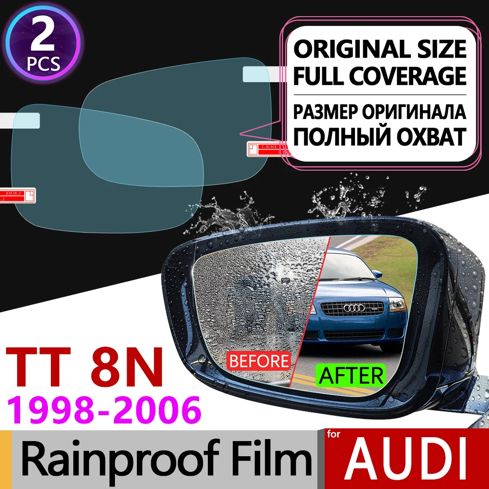 

for Audi TT 8N 1998 - 2006 MK1 Full Cover Anti Fog Film Rearview Mirror Rainproof Foils Clear Anti-Fog Films Accessories Sline