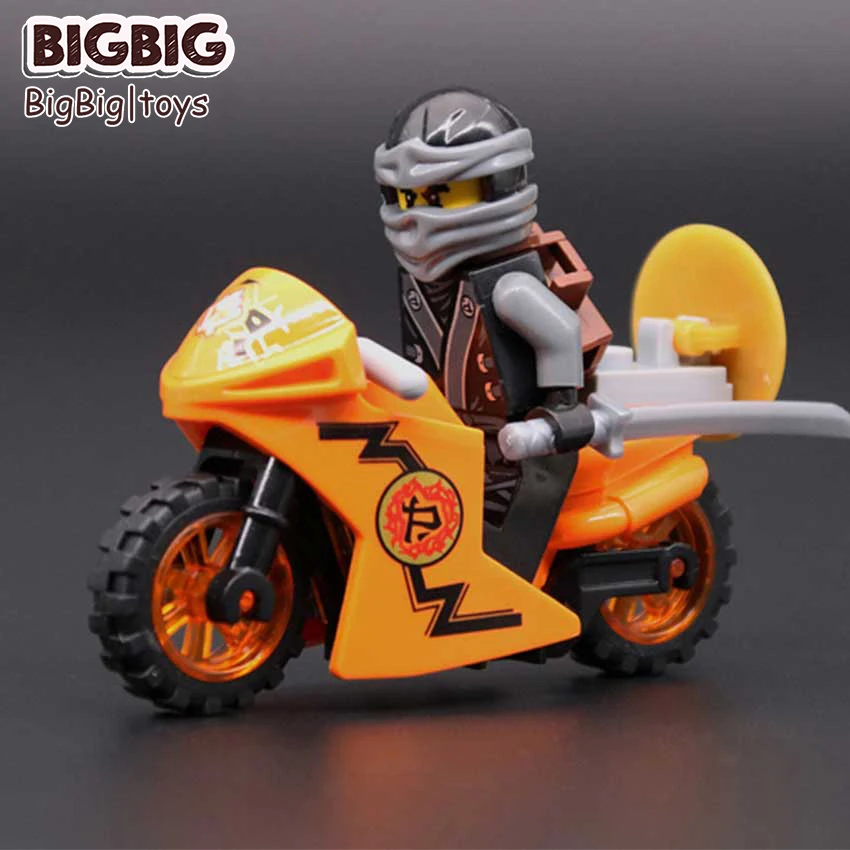 

Legoingly Ninjagoed Ninja Motorcycle Zane Robort Compatible With LegoINGlys Ninjagoes figures Building Blocks Bricks Toy for kid