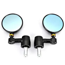 2x Universal CNC Aluminum 7/8″ 22mm Handle Bar End Motorcycle Rearview Mirror Side Mirror For Cruiser Chopper Sports Street Bike