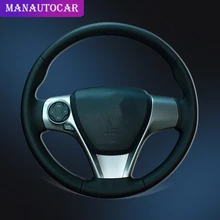 Car Braid On The Steering Wheel Cover for Toyota Camry 2012 2013 2014 Venza 2013 2014 2015 Interior Auto Steering Wheel Covers цена Car Braid On The Steering Wheel Cover for Toyota Camry 2012 2013 2014 Venza 2013 2014 2015 Interior Auto Steering Wheel Covers цены онлайн