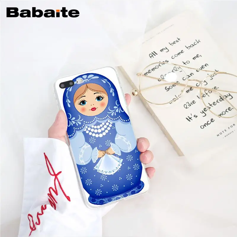 Babaite милые русские куклы матрешка чехол для телефона чехол для iphone 11 Pro 11Pro Max 8 7 6 6S Plus X XS MAX 5 5S SE XR