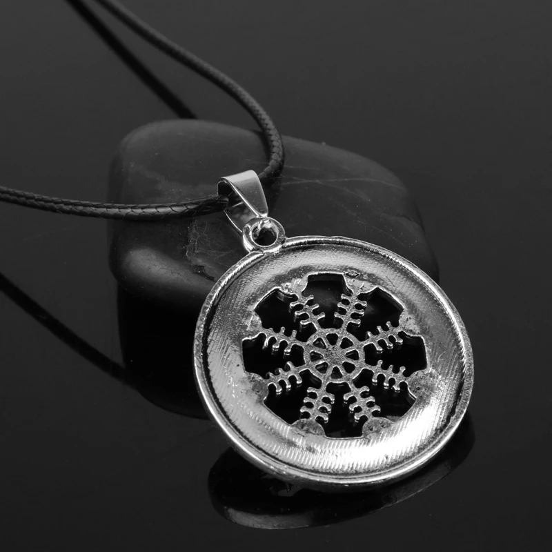 Dongsheng модные викинговые руны Vegvisir полые ожерелье подвеска с компасом Викинг один