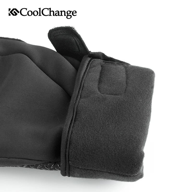 Зимние велосипедные перчатки CoolChange теплые ветрозащитные для занятий спортом на