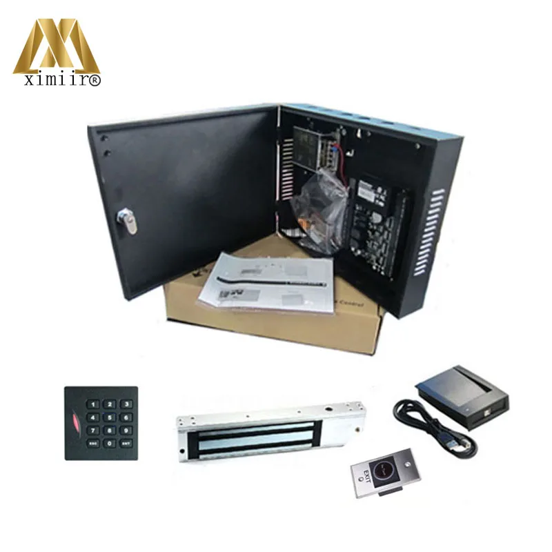 

Biometric C3-100 RFID card TCP/IP communication door access control system with power supply and metal box