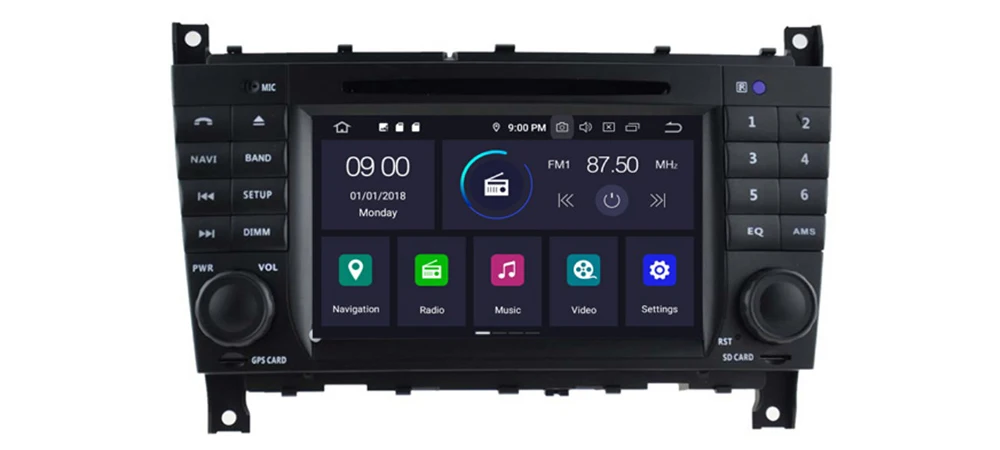 4GB android 9.0 car dvd player for Mercedes Benz G Class W467 2004~2008 Multimedia GPS Navigation Map Autoradio WiFI Bluetooth 11