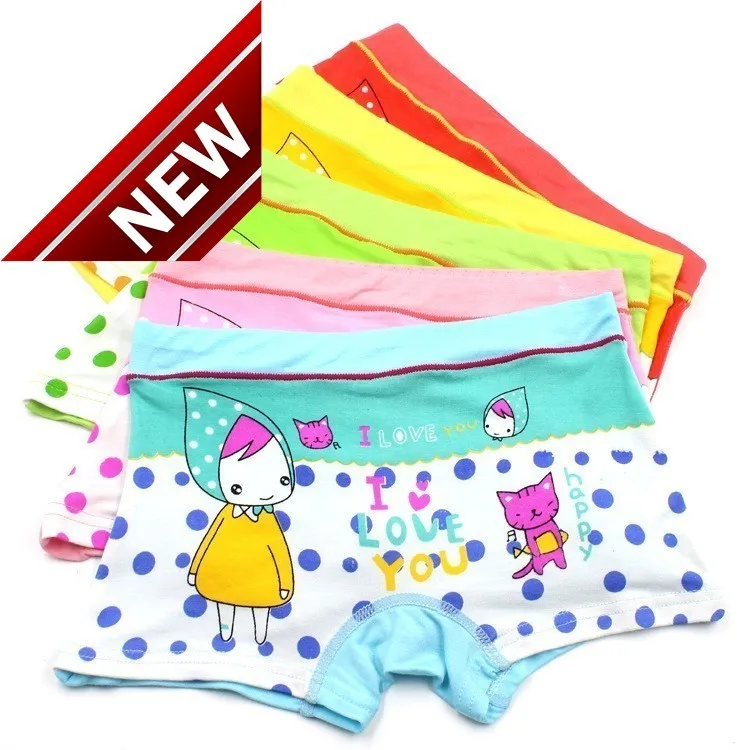 

5pcs/lot Girls Boxer Breathable Cotton Material Kids Girls Underwear For Baby Panties Children's Clothing Panty Majtki Bragas