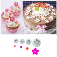 Горячая Распродажа, специальное предложение, 4 шт., цветок сливы, весенний сахар c akes, запеченная пластиковая утварь для формования, кухонные гаджеты 70